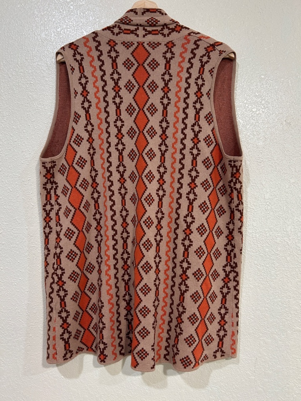 Cato Heathered Rust Knit Open Front Cardigan Sweater Womens Sz XL - Picture 2 of 10